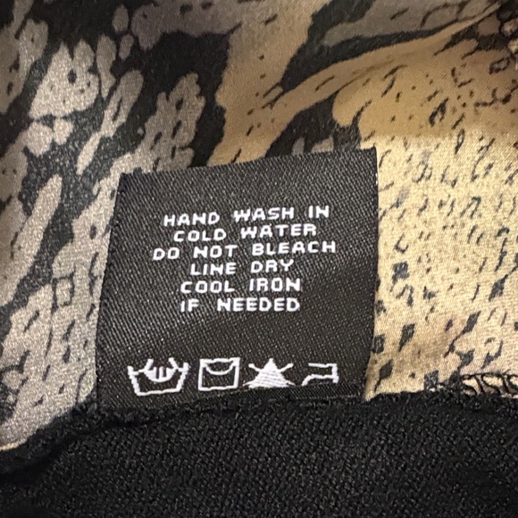 BCBG Black & Tan Snakeskin Long Sleeve Dress - Picture 6 of 6